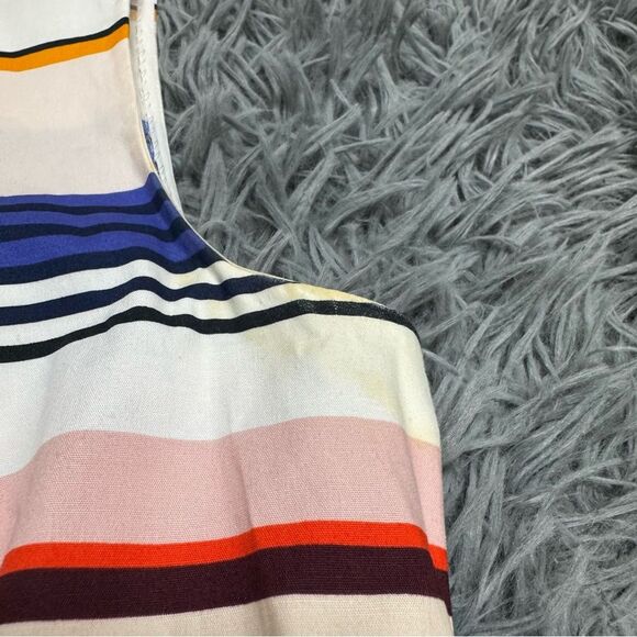 Kate Spade Striped Multicolor Sleeveless Dress Fit n Flare Size 00 - Picture 5 of 11